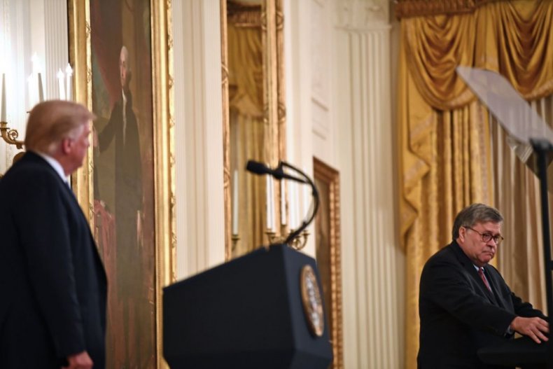 Donald Trump and William Barr
