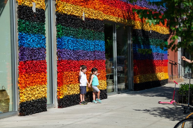 kids lgbt flag