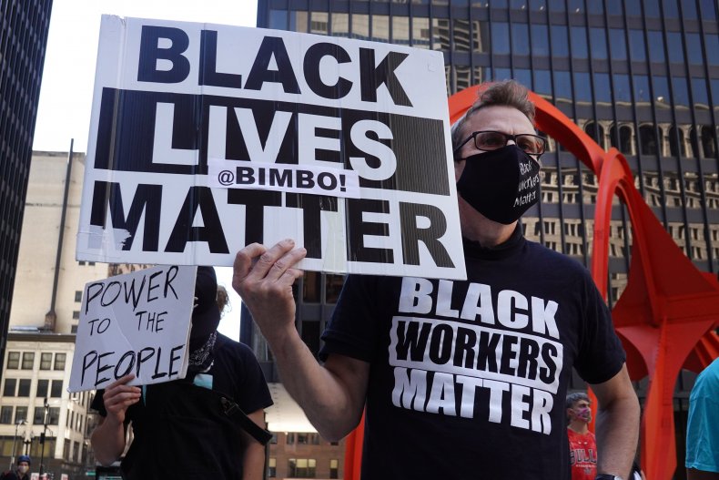Black Lives Matter protesters in Chicago Black Lives Matter protesters in Chicago