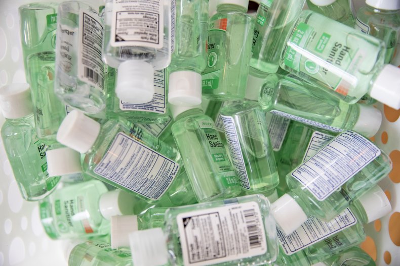 hand sanitizers in Washington D.C. March 2020
