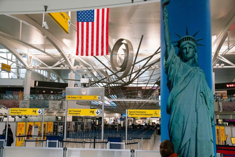 JFK airport New York City March 2020