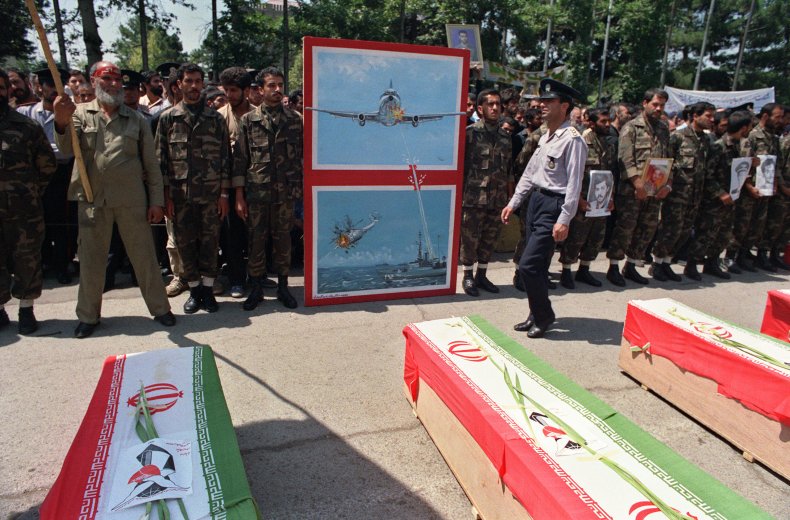 iran, air, flight, 655, funeral, tehran