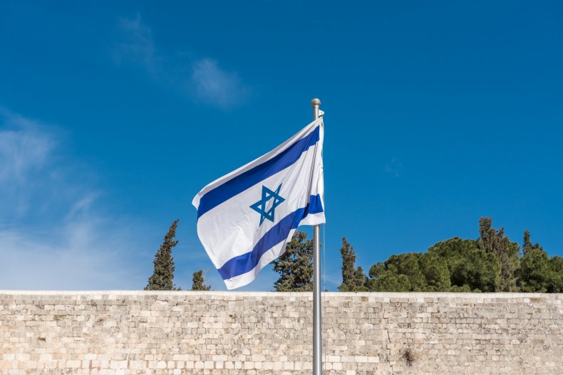 Israeli flag in Jerusalem