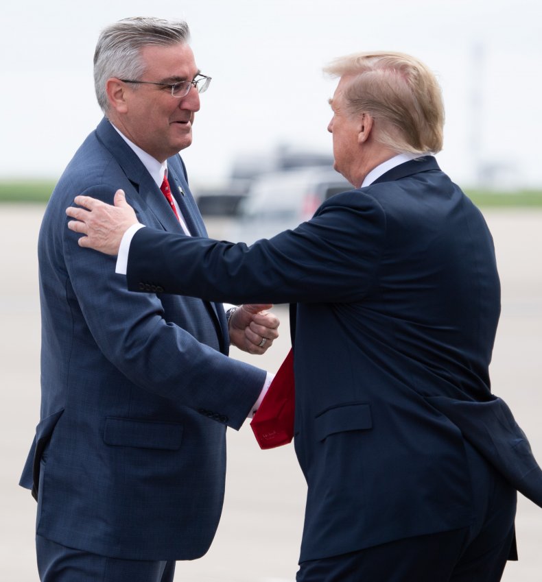 Holcomb and Trump
