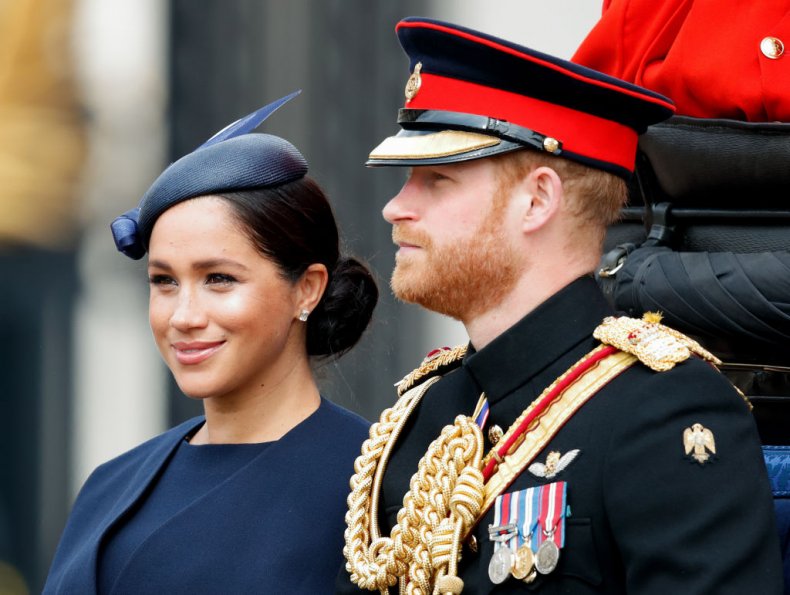 Meghan Markle and Prince Harry at Trooping