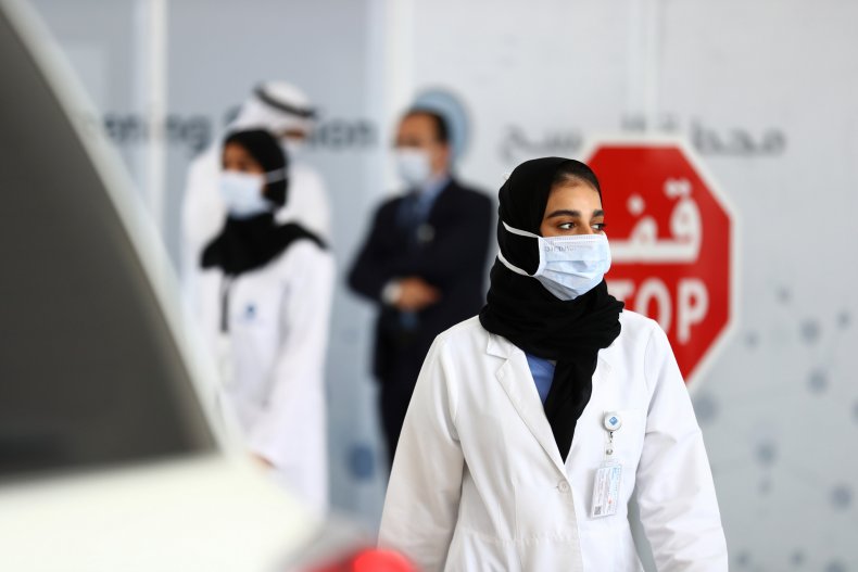 Abu Dhabi, medical worker, April 2020