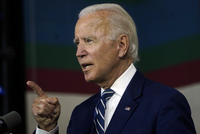 Presumptive Democratic presidential nominee Joe Biden