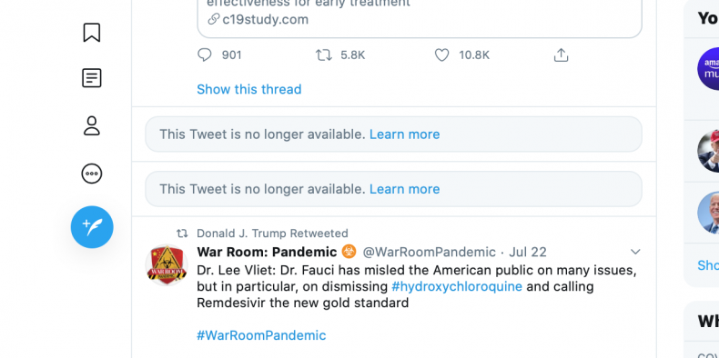 Trump Twitter feed