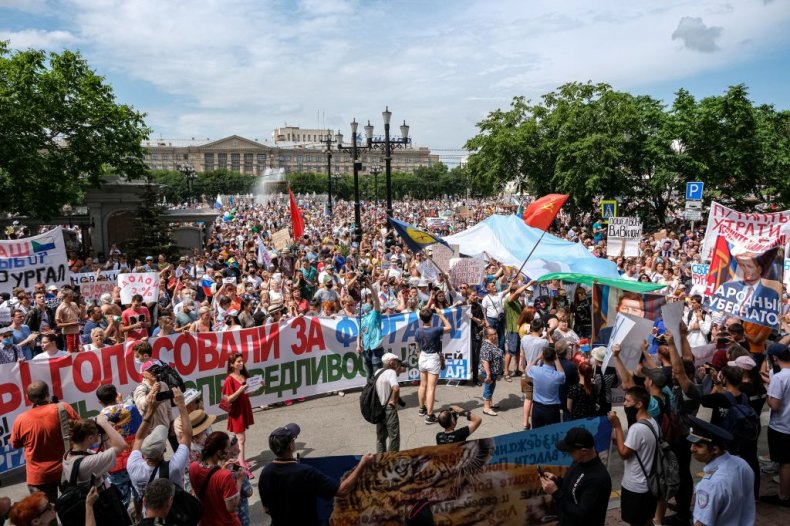 Russia protest