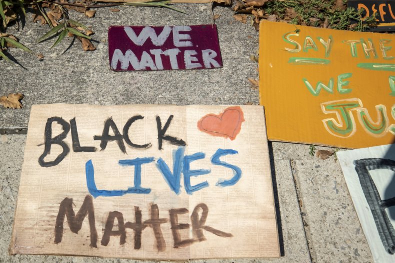 Black Lives Matter sign