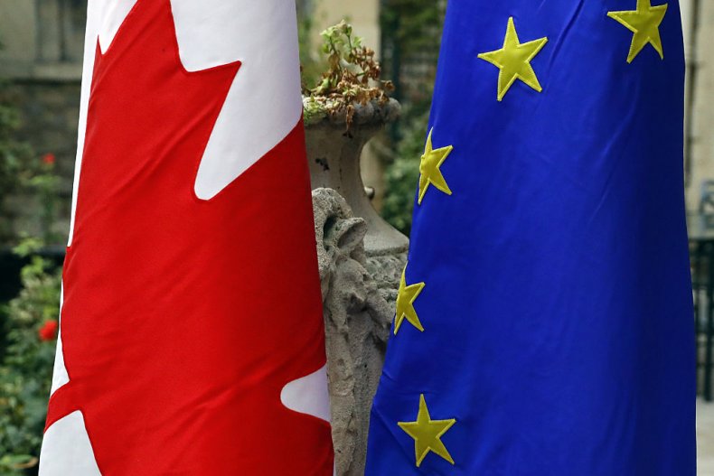 Canada and EU Flag