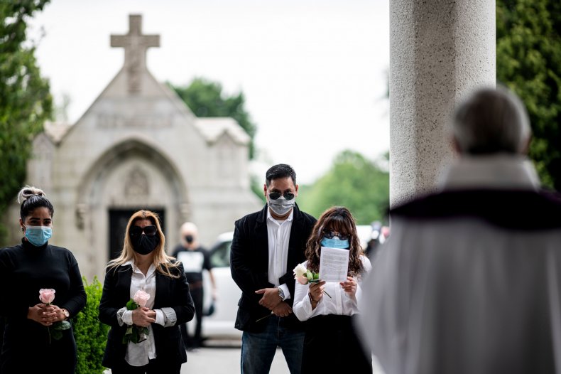 Queens, NYC, coronavirus, funeral, June 2020