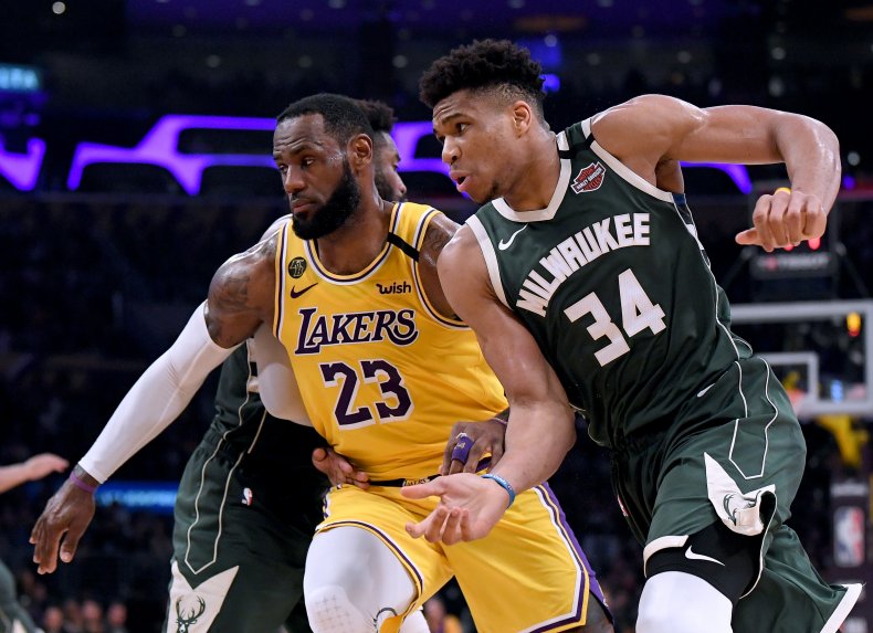 Giannis Antetokounmpo, LeBron James, NBA