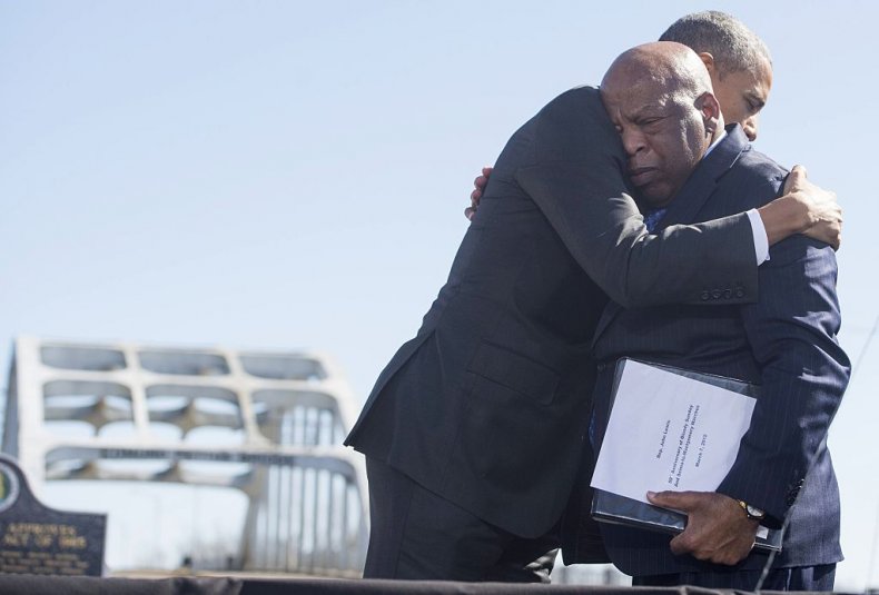Barack Obama and John Lewis Barack Obama and John Lewis
