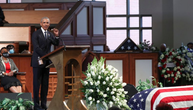 Barack Obama at John Lewis funeral