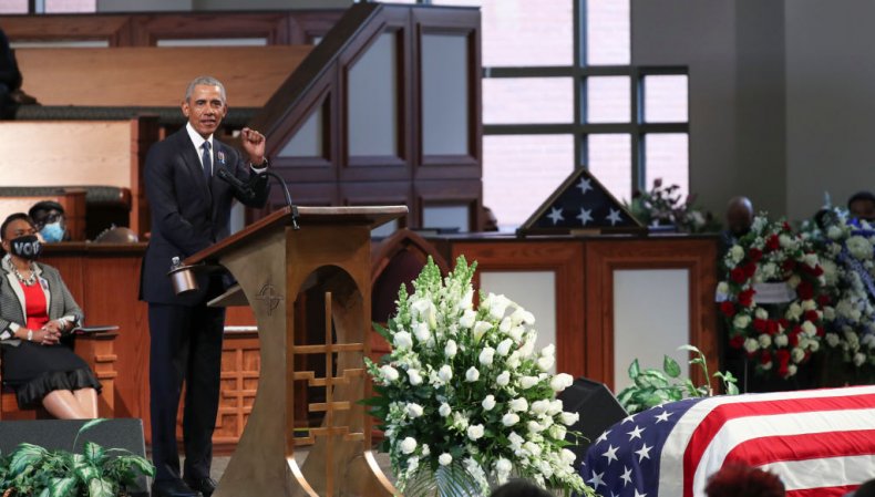 Barack Obama at John Lewis funeral Barack Obama at John Lewis funeral
