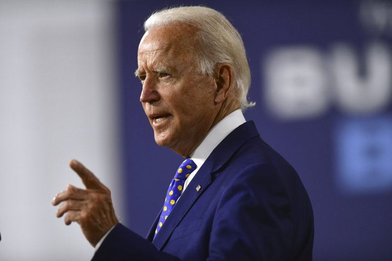 Presumptive Democratic presidential nominee Joe Biden