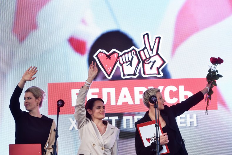 Presidential candidate Svetlana Tikhanovskaya