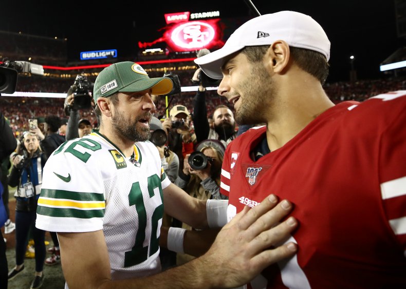 Aaron Rodgers, Jimmy Garoppolo, Green Bay Packers