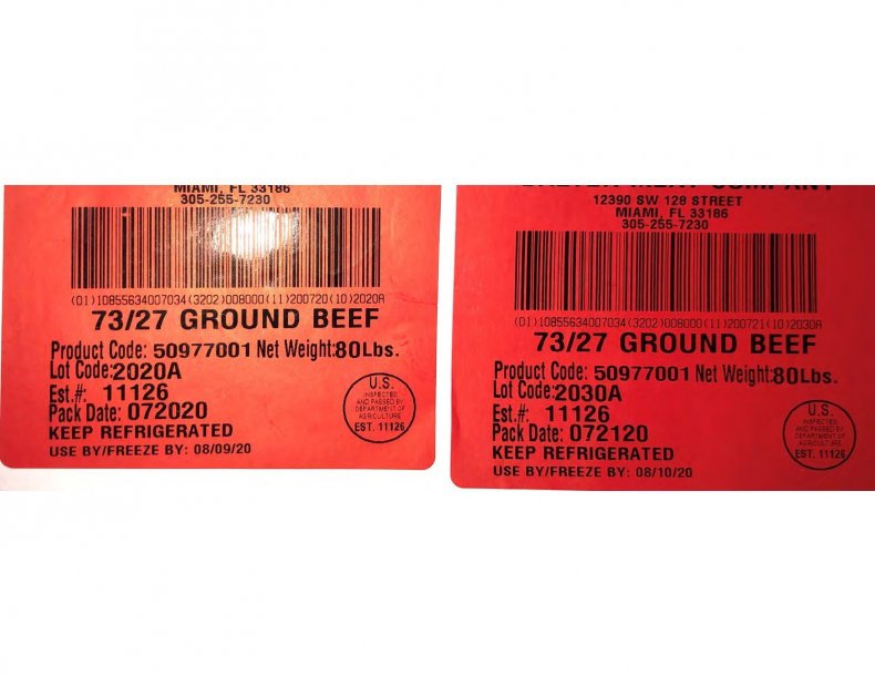 USDA FSIS Ground beef recall