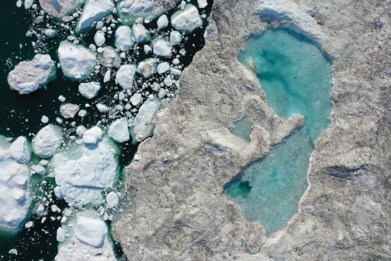 Melting ice