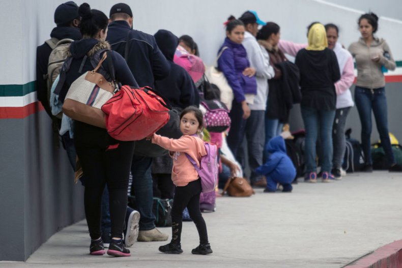 Migrants at Mexico border