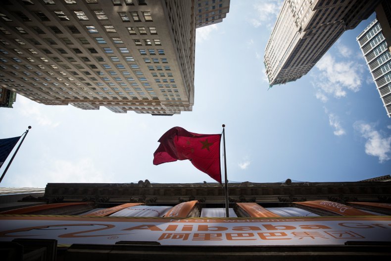 china, flag, new, york, city, us, alibaba