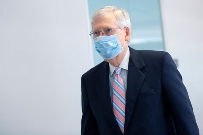 Mitch McConnell in Hart Senate Office