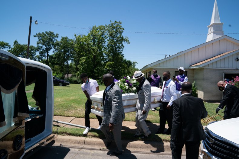 Dallas Texas funeral coronavirus July 2020