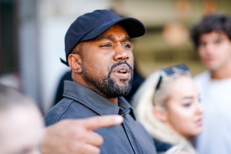 Kanye West at Paris Fashion Week, 2018