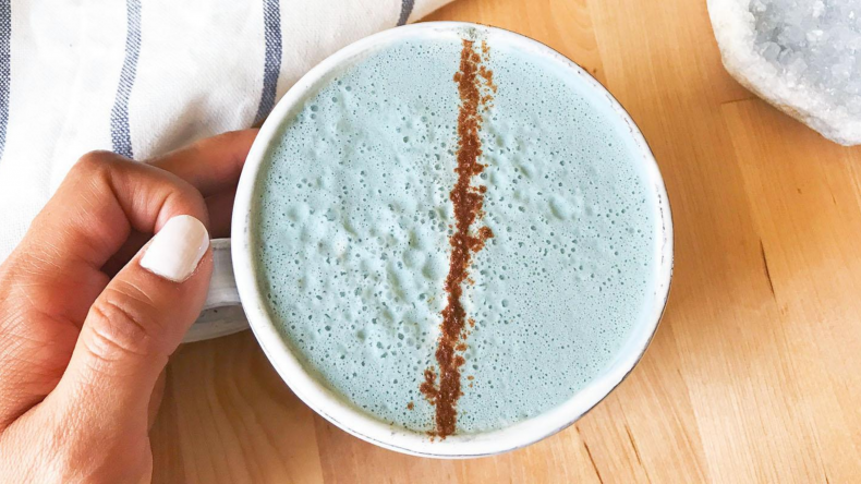Newsweek Amplify - Blue Spirulina Latte
