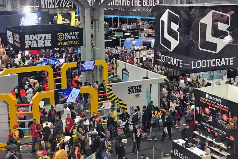 NYCC 2019 Crowded Javits Show Room Floor