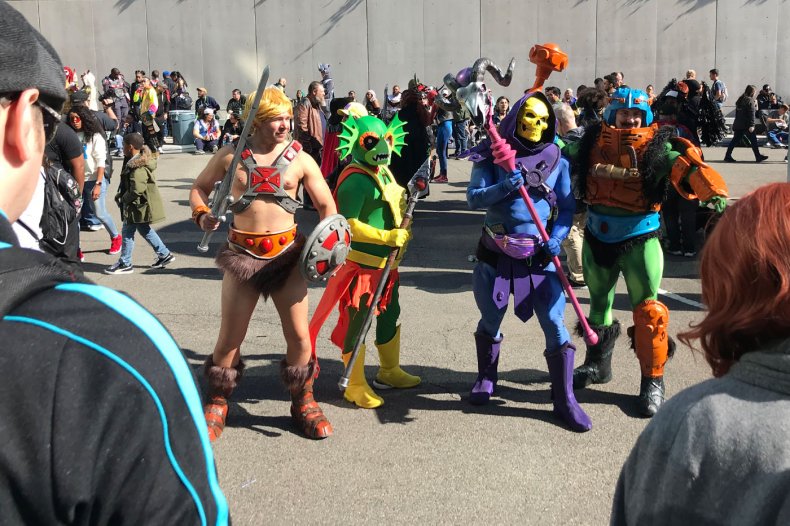 He-Man Cosplayers Stepping outside at NYCC 2019