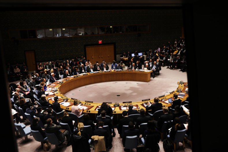 Meeting of U.N. Security Council