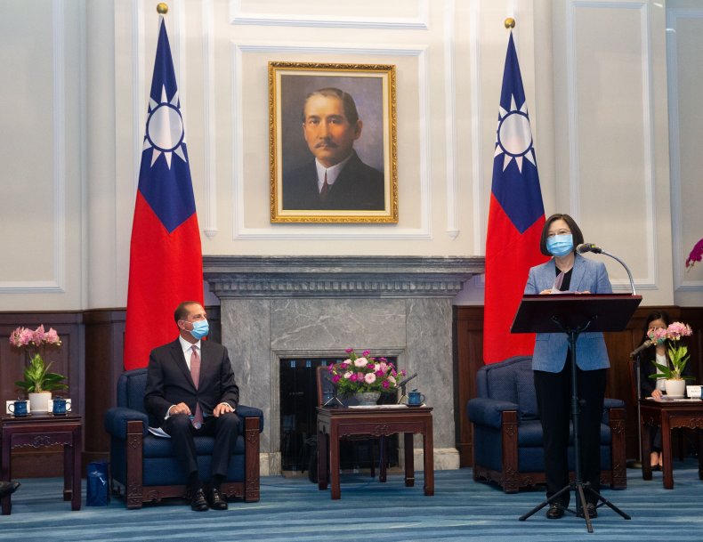taiwan, alex azar, president Tsai Ing-wen