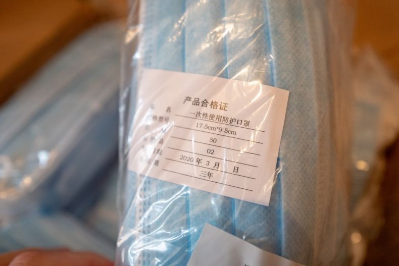 Chinese imported face masks