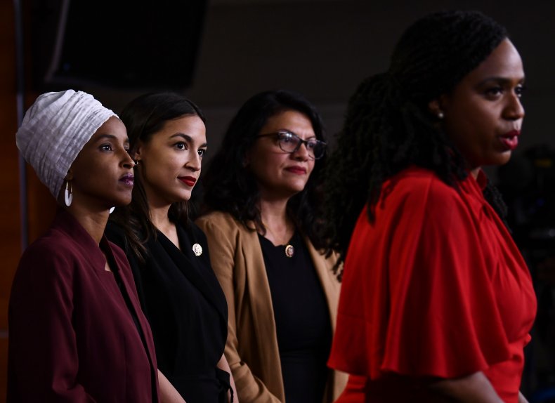 The Squad Kamala Harris Pressley Omar Tlaib