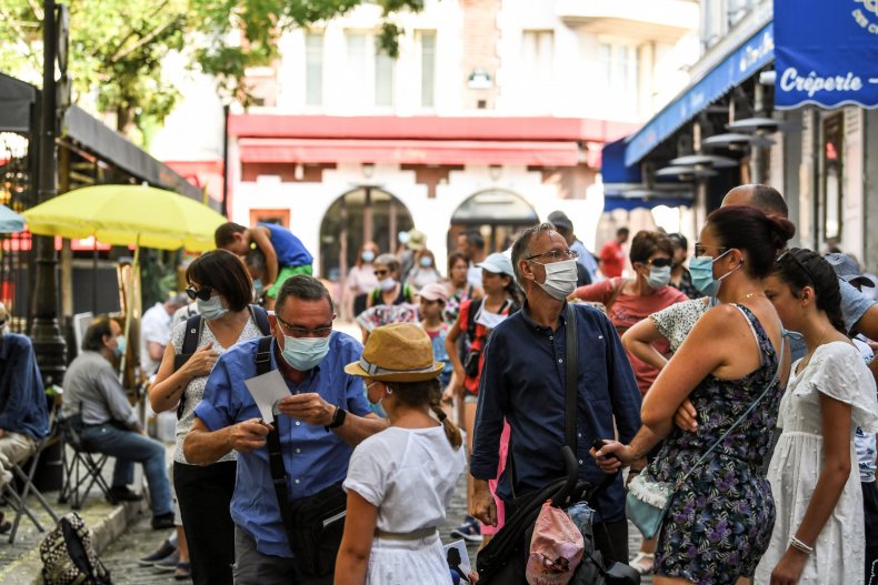 Montmartre Paris masks August 2020