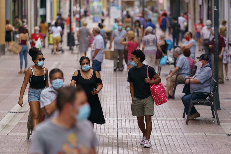 Northern Spain, coronavirus, masks, August 2020