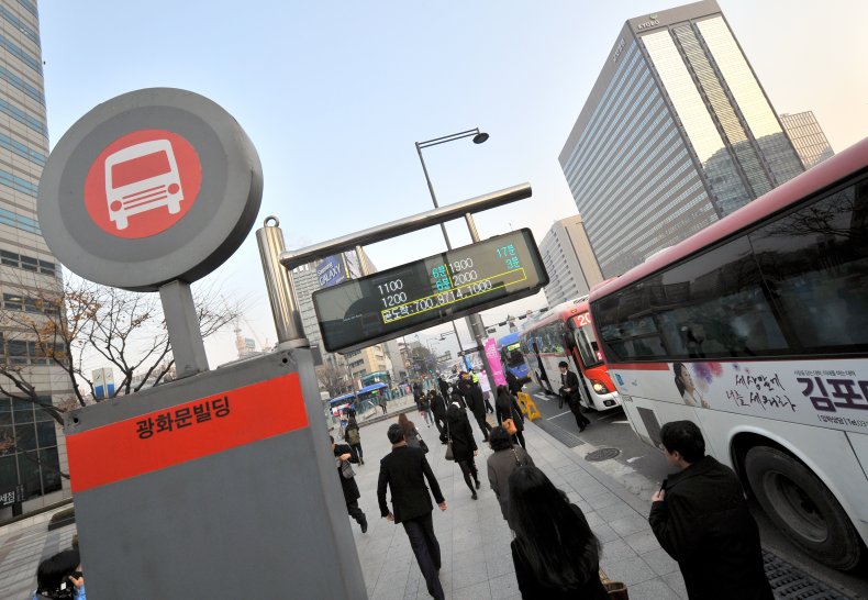 Bus Stop Seoul