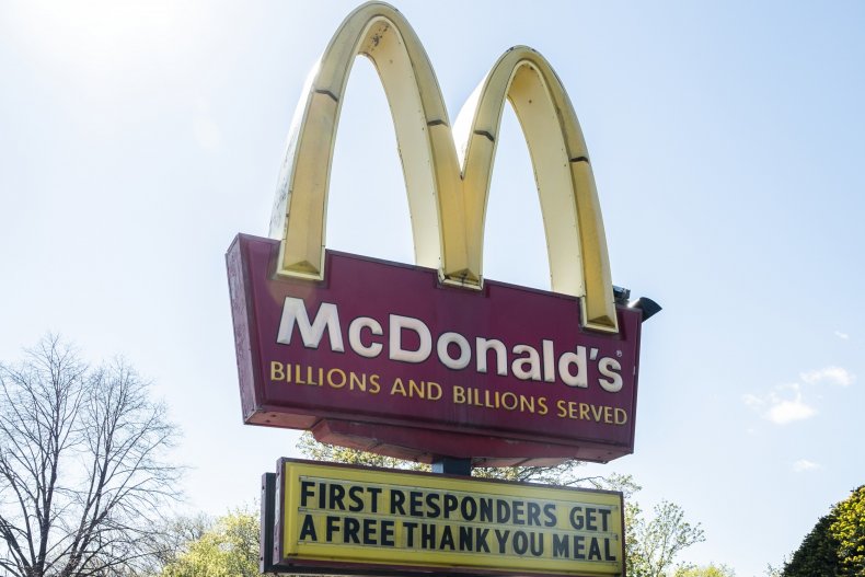 McDonald's, Hillsborough, New Jersey, April 2020