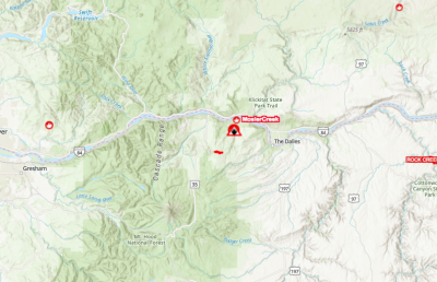 Mosier Wildfire Map Mosier Wildfire Map