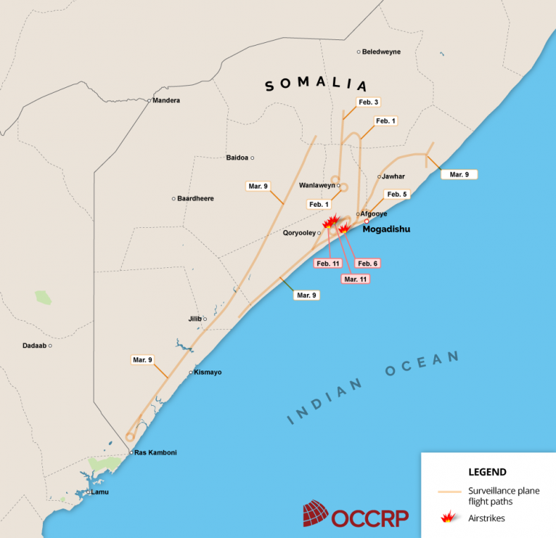 Somalia surveillance flights