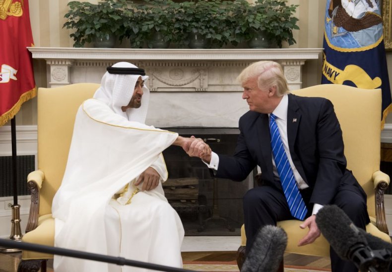 Mohammed Bin Zayed and Donald Trump
