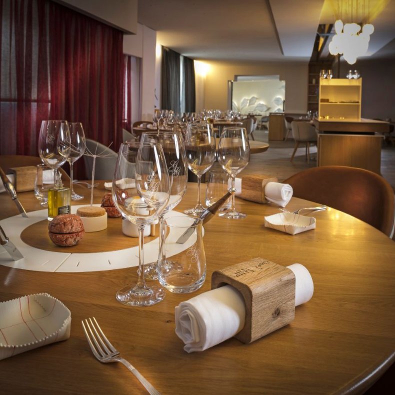 The dining room