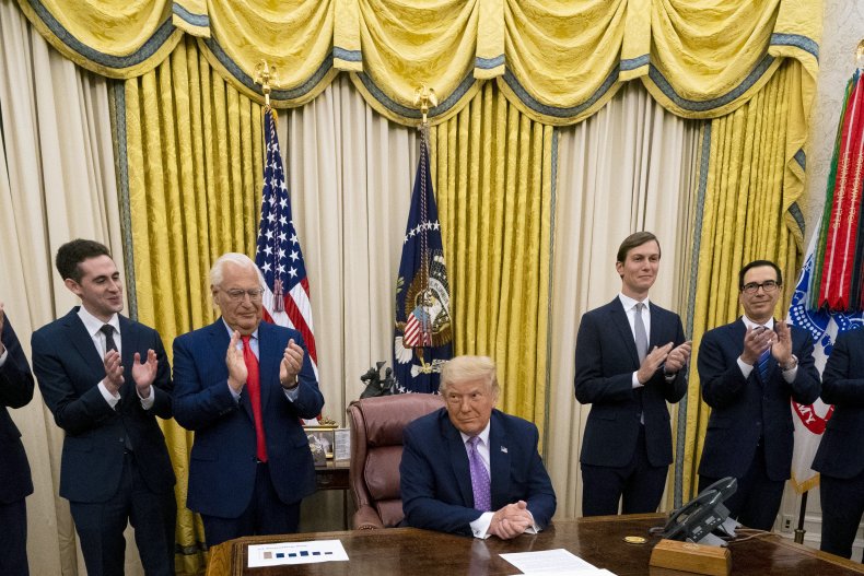 President Donald Trump announcing Israel-UAE President Donald Trump announcing Israel-UAE
