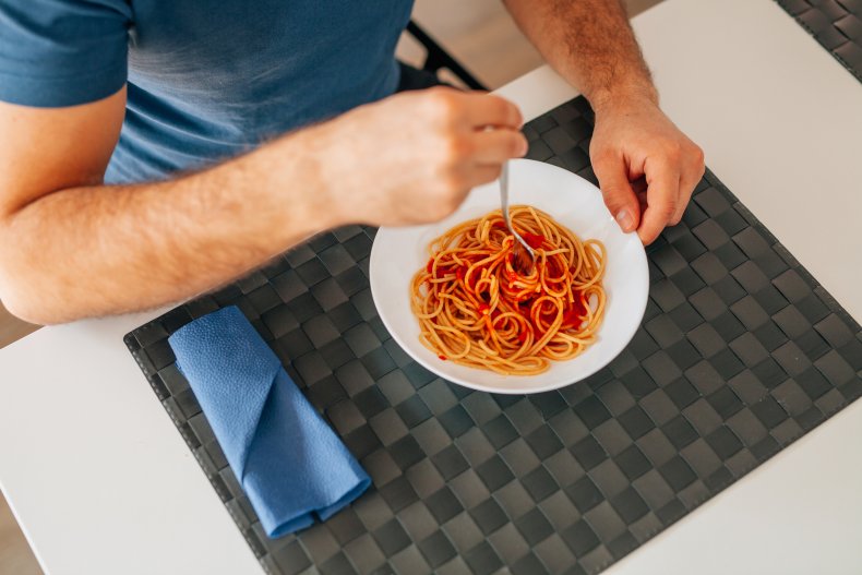 spaghetti, pasta, eating, stock, getty