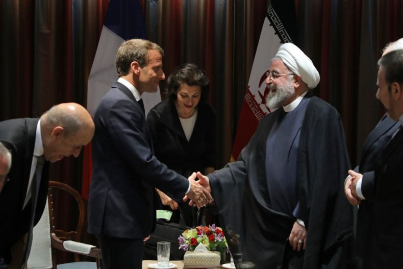 Macron and Rouhani