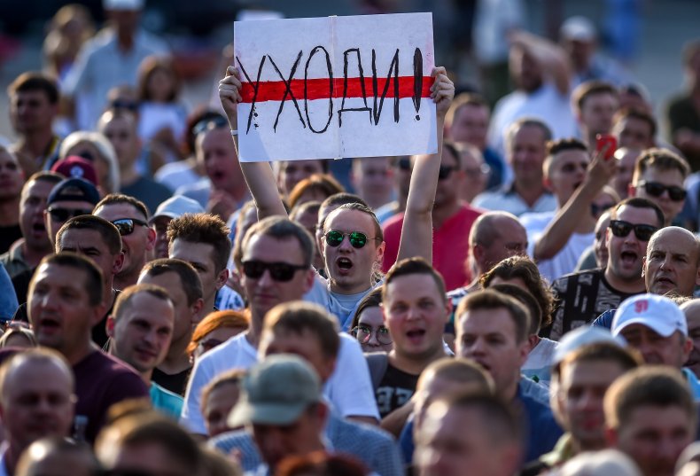 Protesters Belarus