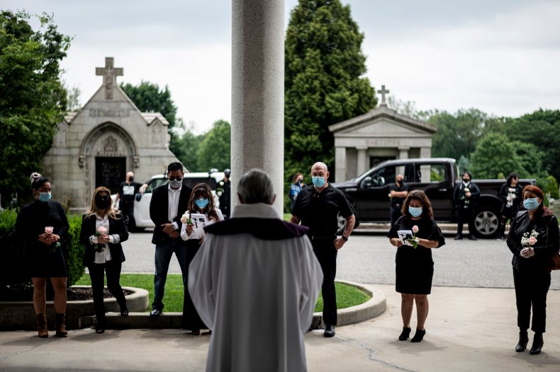 New York Queens coronavirus funeral June 2020